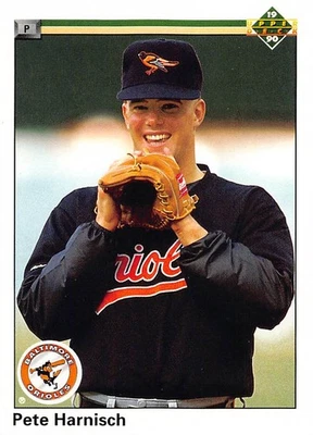 Pete Harnisch 1990 Upper Deck 623 Baltimore Orioles Baseball Card - Image 1 of 2