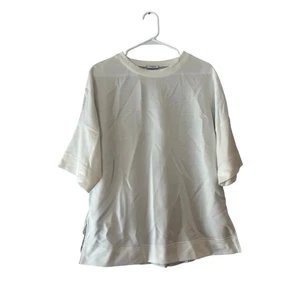 Blusa Akris Punto Mixed Media Jersey y Popelín Talla 8 - Imagen 1 de 9