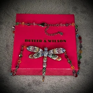 Butler und Wilson - Libelle - Halskette - Swarovski Kristalle - Geschenkidee - Bild 1 von 16