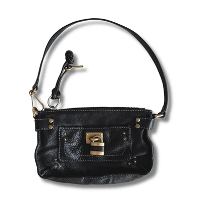 Chloe Paddington Mini Leather Black Rare Vintage Paris Limited 13x20x5cm NNAx61 - Image 1 of 4