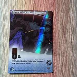 I Grow Tired of These Deceptions Inuyasha TCG Jaki #93 Foil Rare Holo 1ST ED - Picture 1 of 2