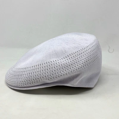 Kangol Tropic Ventair 504 Hat Mens Large White 0290BC Driver Flat Cap Golf NWT - Image 1 of 4