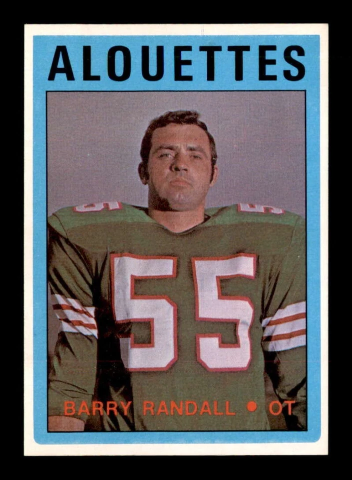 1972 O-Pee-Chee CFL #23 Barry Randall   NM/NM+ X3581107 - Image 1 of 3