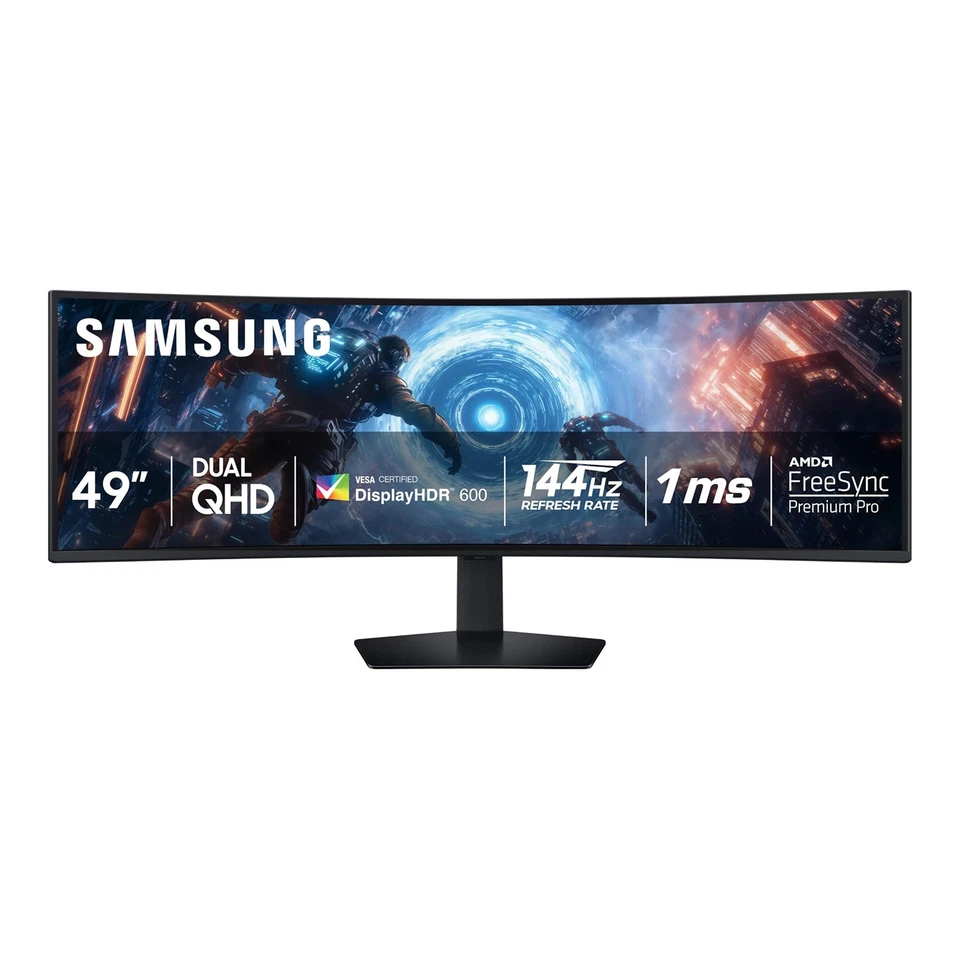 Samsung 49" Odyssey G9 G91F DQHD 144Hz Gaming Monitor LS49FG910ENXZA 2025