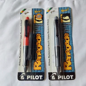Lápiz mecánico NOS Pilot Renegade rojo/negro 0,5 mm agarre de goma de colección Japón - Imagen 1 de 11