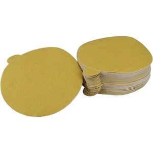 USC GOLD PRO 320 Grit, 6" Dia Adhesive-Back Sandpaper, 100 Pk #USC-320 - Picture 1 of 1