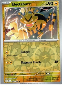 Electabuzz 046/142 SV07: Stellar Crown Reverse Holo Near Mint Pokemon Card - Picture 1 of 2