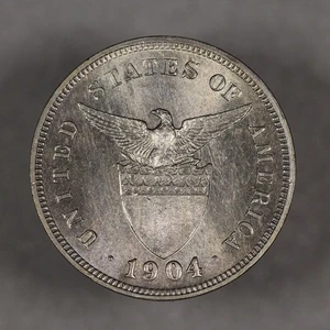 1904 USA Philippinen 5 Centavos Stempelglanz - Bild 1 von 2