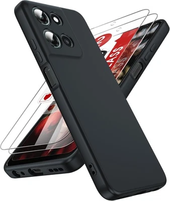 LeYi for Moto-G-2025 Case: [𝐍𝐨𝐭 𝐅𝐢𝐭 𝐆 G 5G 2025 6.7", Black