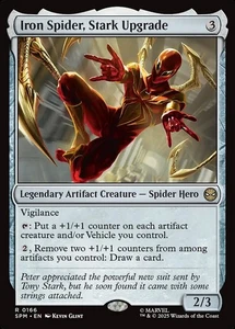 MTG Iron Spider, Stark Upgrade 166 Rare Marvel Spider-Man - Picture 1 of 1