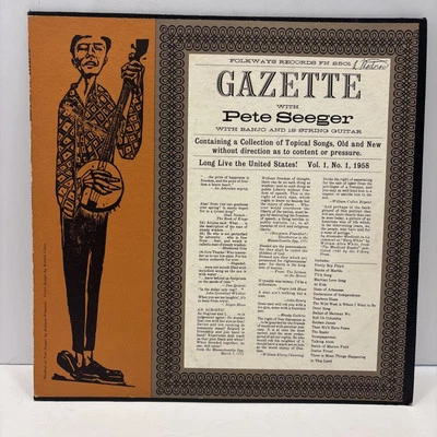 Gazette Vol. 1 No. 1 by Pete Seeger (Folkways FN 2501) LP - Image 1 of 3