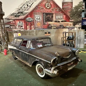 1957 Chevrolet Nomad - Barn Find Cars - 1:18 DIECAST - Weathered - Picture 1 of 10