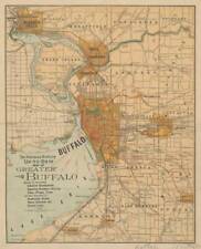 Poster - Buffalo NY Vintage Map (1893) Reproduction Print, 4 Sizes - Imagekind