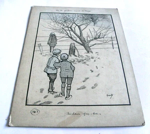 ORIGINAL INK DRAWING BY JOHN HASSALL - WHY THE GARDENER SIGNED THE PLEDGE. - Picture 1 of 6