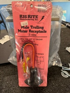 RigRite Male Trolling Motor Recepticale #490 - Picture 1 of 1