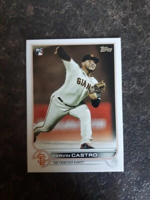 2022 Topps Rookie Kervin Castro RC Card# 413 - Image 1 of 2