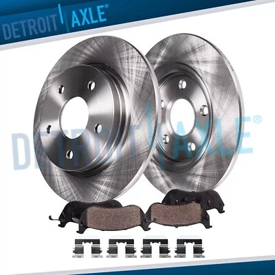 Rear Brake Rotors Ceramic Pads for Hyundai Elantra Veloster Kia Forte Koup Soul - Image 1 of 4