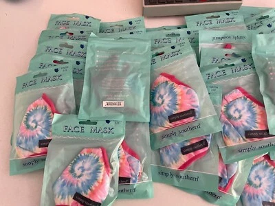Simply Southern Tie-Dye Youth 2 - 12 Face Mask with Inner Pockets Sealed (55) - Image 1 of 4