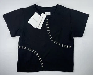 With Jéan Cut It Out Tee S2143 Womens Size M Black New - Picture 1 of 6