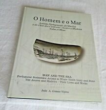 O Homem e o Mar Scrimshaw, Whale Tooth, Nautical, Ships Book