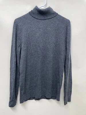 Suéter Theory Para Hombres S Vilass Mezcla de Lana Cuello Alto Gris Manga Larga K0781711 Foto 1 de 4