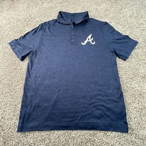 Alabama Crimson Tide Polo Shirt Adult Large Blue Football NCAA Mens