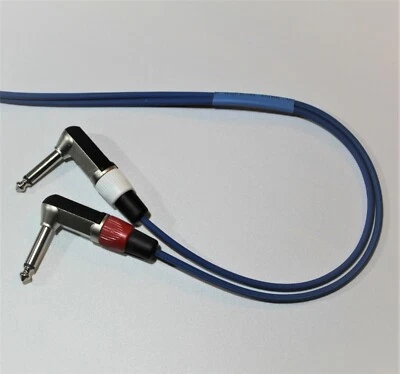 Y Insert Cable Neutrik Straight to REAN Angled jack/Sommer Cable 6.35mm 1/4"