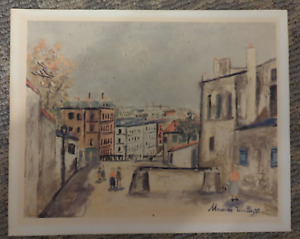 Maurice Utrillo Signed Print Donald Art Co. Inc. No. 1663 (8x10)