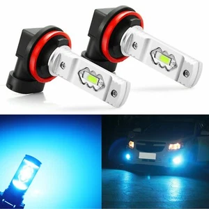 JDM ASTAR 2x Ice Blue H11 High Power 56-SMD 1900LM LED Fog Lights Bulbs - Picture 1 of 12