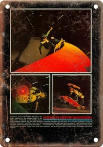 Vintage Skateboard Photo 12" x 9" Reproduction Metal Sign S154 - Picture 1 of 1