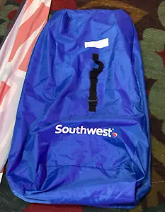 Southwest Airlines Seesack Beuteltasche Reise blau Nylon Tasche groß 45”x22”x12” Est. - Bild 1 von 7
