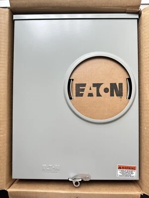 NEW Eaton UHTRS233CCH Meter Socket 200A 600V 50/60Hz 1Ph 3Wire 4Jaw NEMA 3R - Image 1 of 3