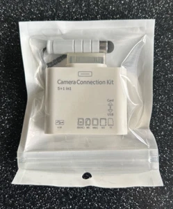 Camera Connection Kit 5+1 In 1 Reader For Apple iPad - 30 Pin Connector - New - Picture 1 of 2