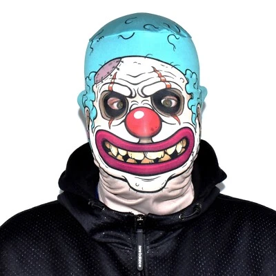 3D Effekt Gesicht Skin - Cartoon Clown - Stoff - Halloween Maske - Bild 1 von 4