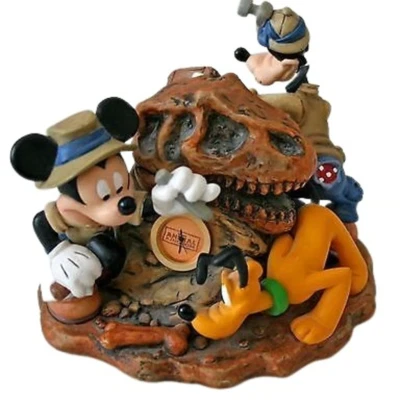 ​DISNEY ANIMAL KINGDOM Big Dig in the Boneyard Reloj Figura Mickey Goofy Pluto Foto 1 de 4