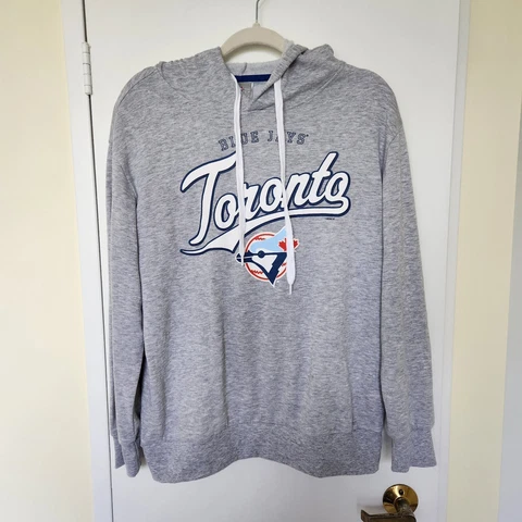 Women's Toronto Blue Jays Grey Hoodie Sweater Size L Cover