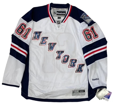 RICK NASH 2014 REEBOK PREMIER NEW YORK RANGERS STADIUM SERIES JERSEY SIZE LARGE Cover