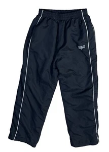Everlast Boy's L Black Track Pants Windbreaker Boxer Baggy Y2K - Picture 1 of 7