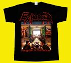EXHORDER SLAUGHTER IN THE VATICAN NEW SHORT LONG SLEEVE BLACK T-SHIRT