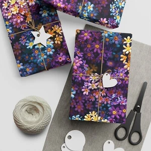 30" x 60" Geschenkpapier, Geschenkpapier, 10 schöne Blumen Designs - Bild 1 von 13