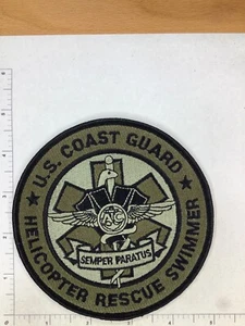 USCG HELICOPTER RESCUE SWIMMER JACKET PATCH - Bild 1 von 2
