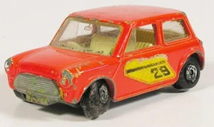 MATCHBOX 29 BMC RACING MINI AUSTIN MORRIS VINTAGE SUPERFAST LESNEY 1-75 ENGLAND - Picture 1 of 7