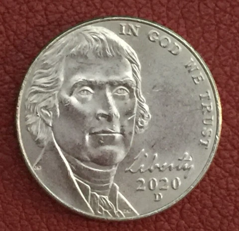 2020 D Jefferson Nickel - actual coin - free shipping Cover