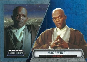 2016 Topps Star Wars Evolution Blue Lightsaber Parallel #79 Mace Windu  - Picture 1 of 1