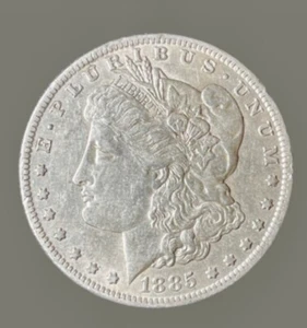 1885-O $1 Morgan dollaro d'argento AU - Foto 1 di 2