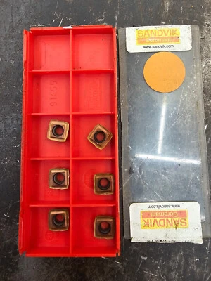 Cantidad 6 insertos de taladro de carburo Sandvik 880 880-050305H-C-LM 1044 grado Foto 1 de 2