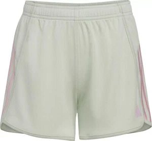 Adidas Girls' 3 Stripe Mesh Shorts - Linen Green - Picture 1 of 4