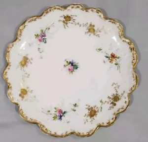 "Plato Limoges Depose France 8"" con diseño floral vintage" - Imagen 1 de 11