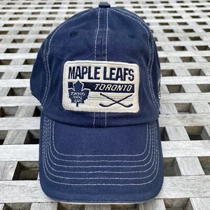 Toronto Maple Leafs Box Logo Patch NHL Blue Adjustable Strapback Cap Dad Hat - Picture 1 of 6