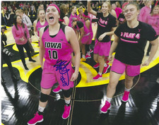 MEGAN GUSTAFSON Signed 8 x 10 Photo Signed REPRINT Basketball IOWA HAWKEYES